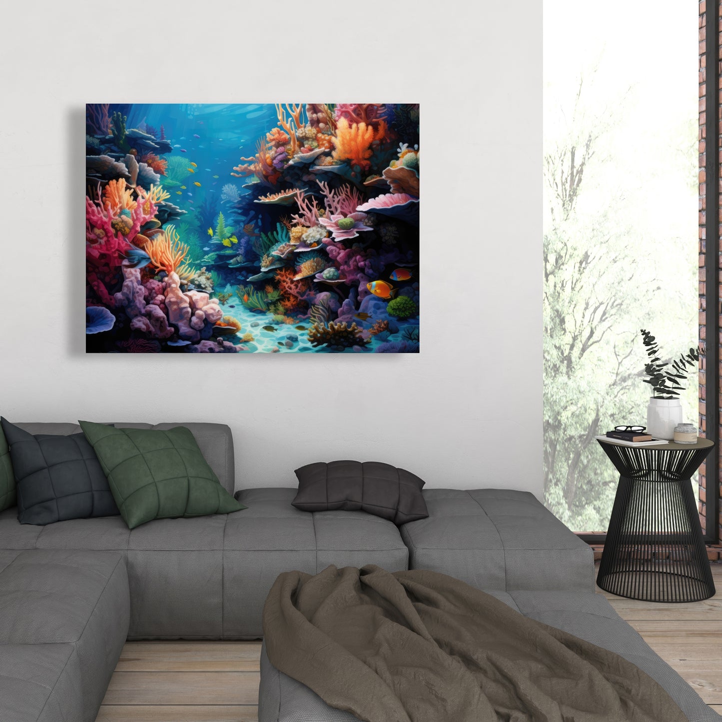 Coral - 32"x32" Canvas