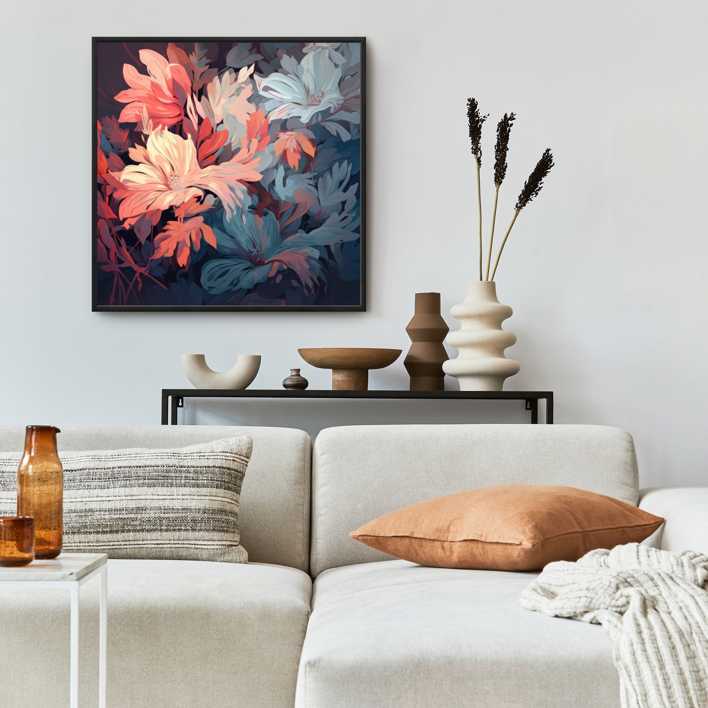 Silent charm - 36"x36" Framed canvas