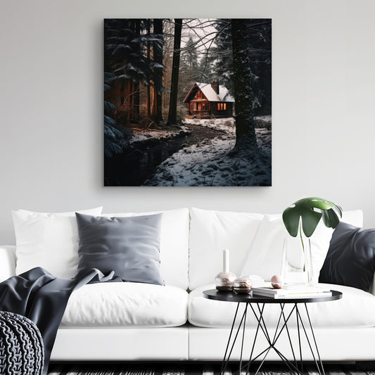 By the river - 32"x32" Canvas