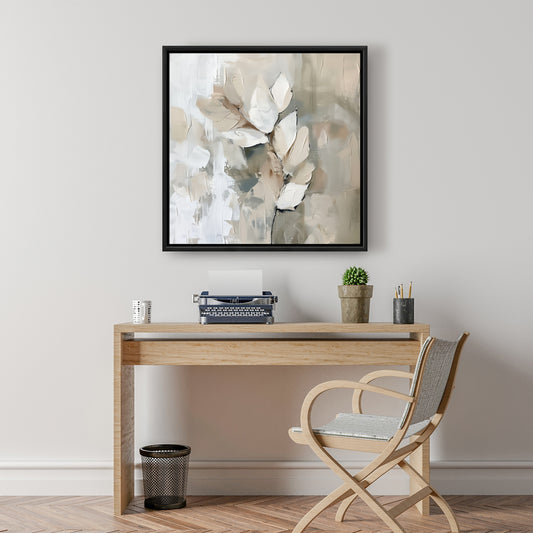 Feuille - Toile encadrée 24"x24"