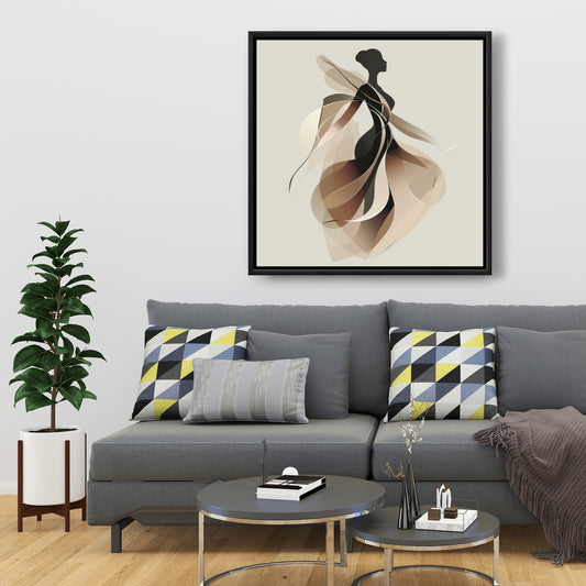 Classy silhouette - 36"x36" Framed canvas