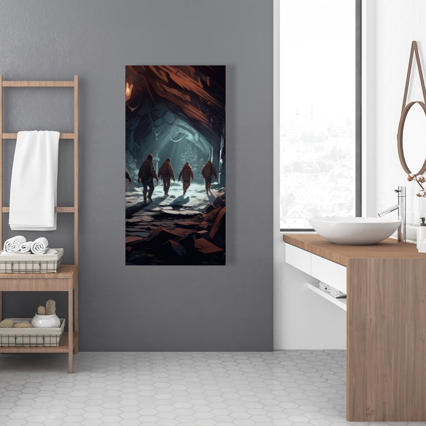 The catacombs - 32"x32" Canvas