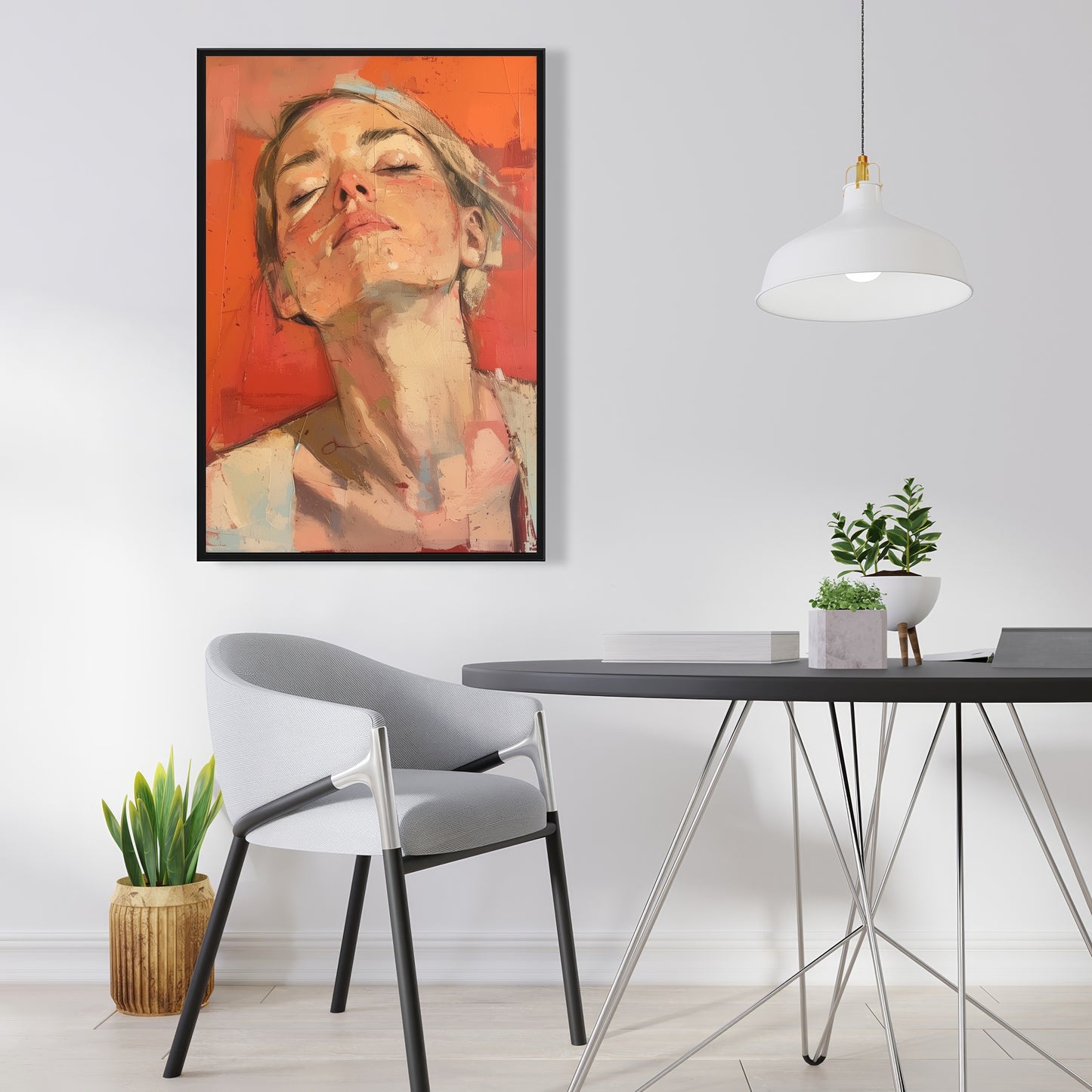 Relief - 24"x24" Framed canvas