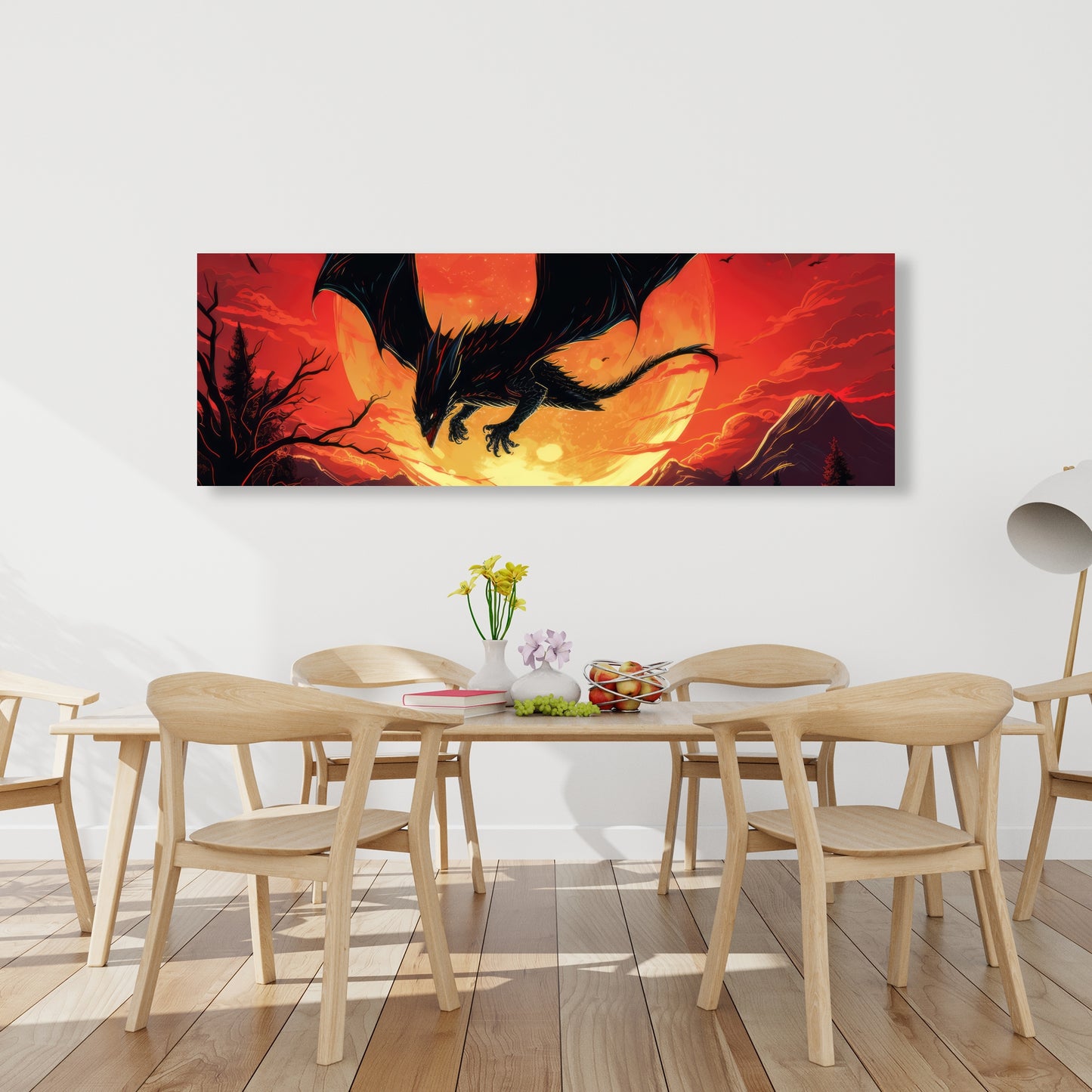 The dragon's wrath - 32"x32" Canvas
