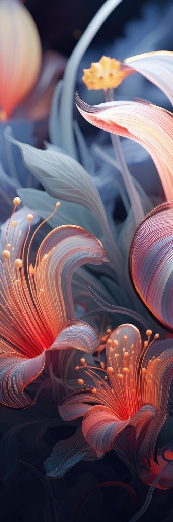 Astral bloom - Framed Canvas - Print on demand
