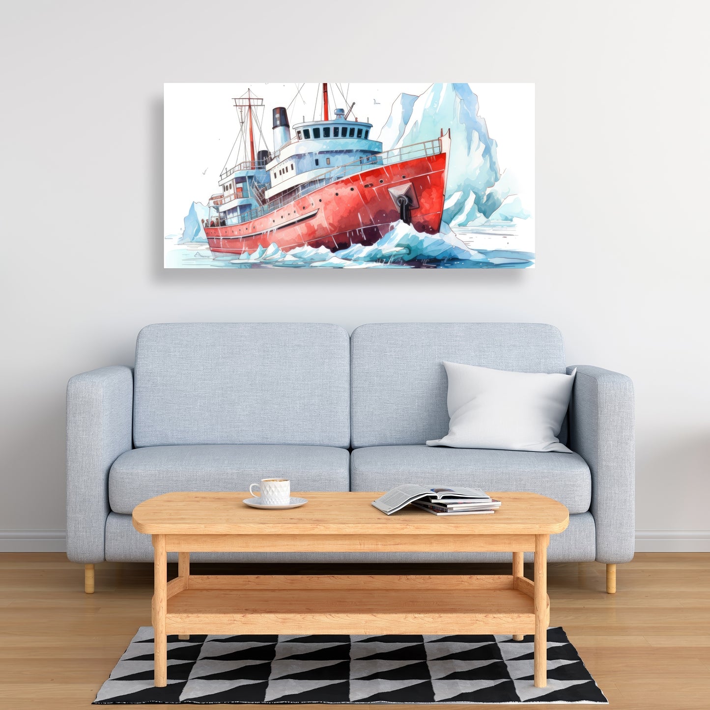 Breaking the ice - 32"x32" Canvas