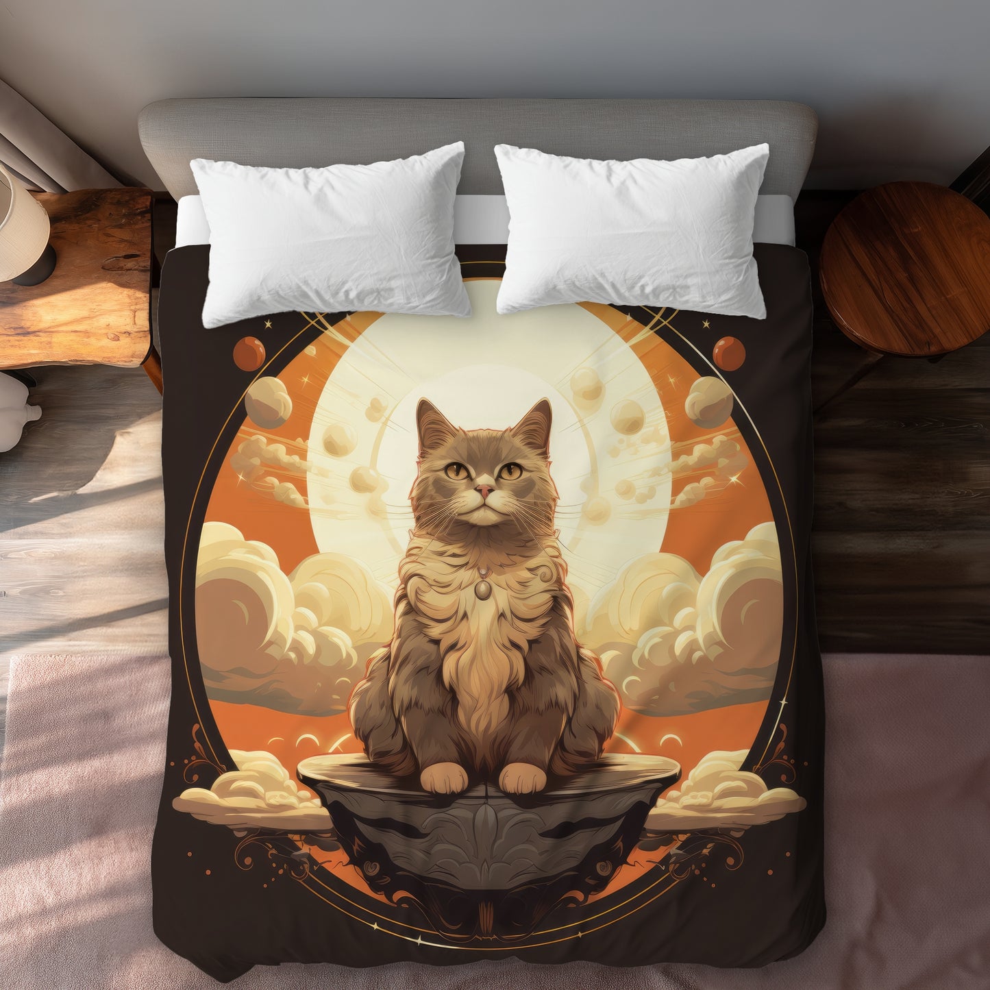 The Overlord - Housse de couette blanche pour une décoration intérieure élégante