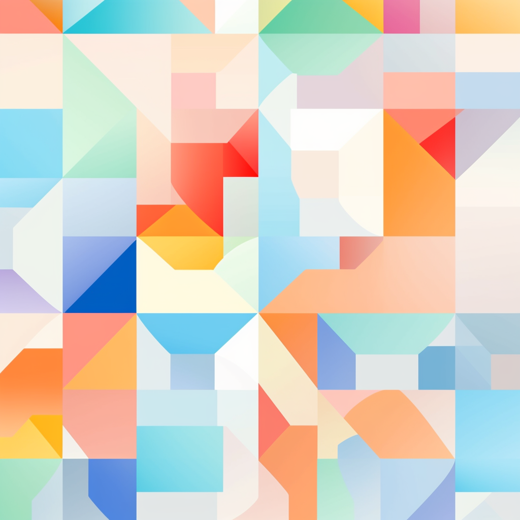 Geometric Cadence - Orange Canvas Art for Home Decor