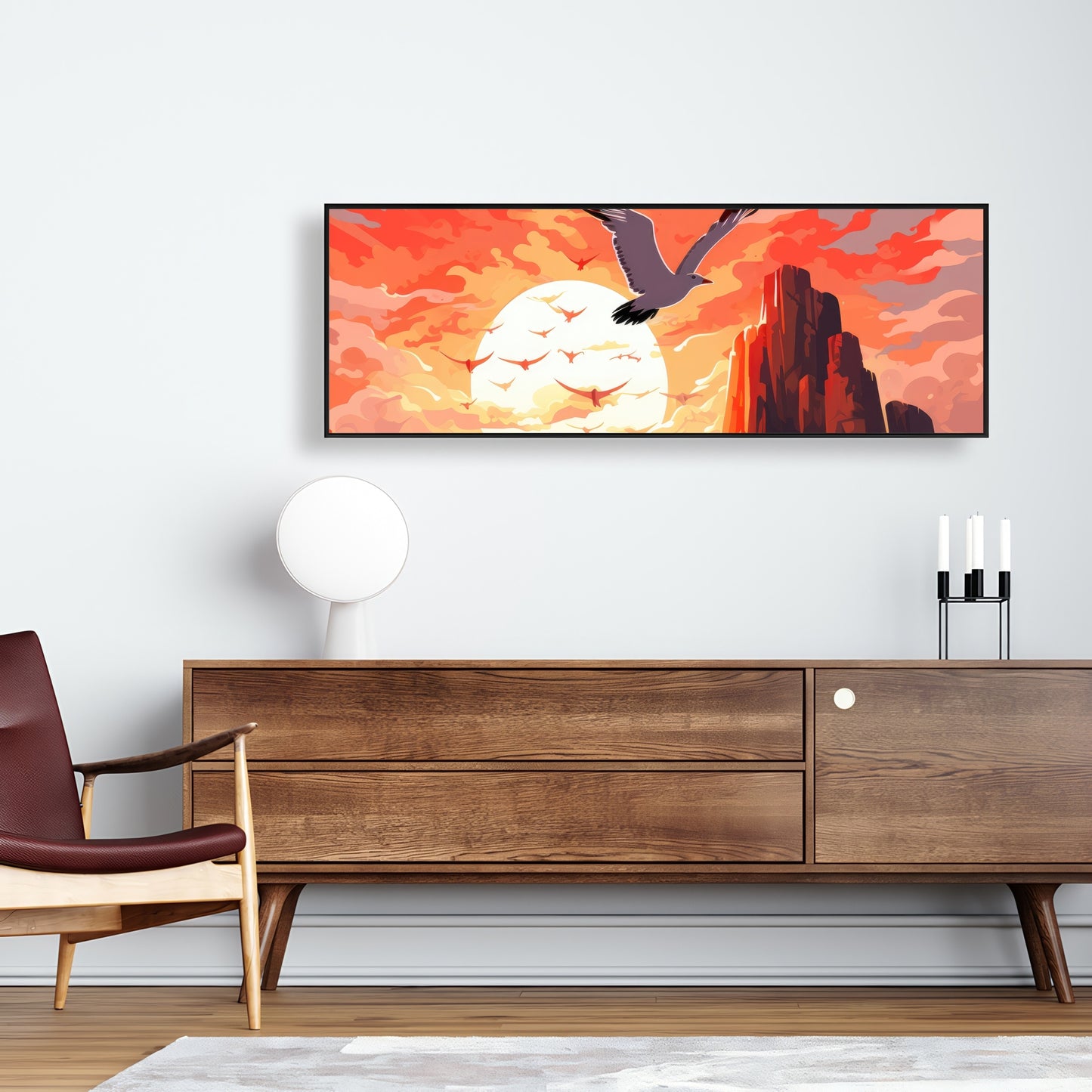 Isles of Omen - White Framed Canvas Home Decor Art Print