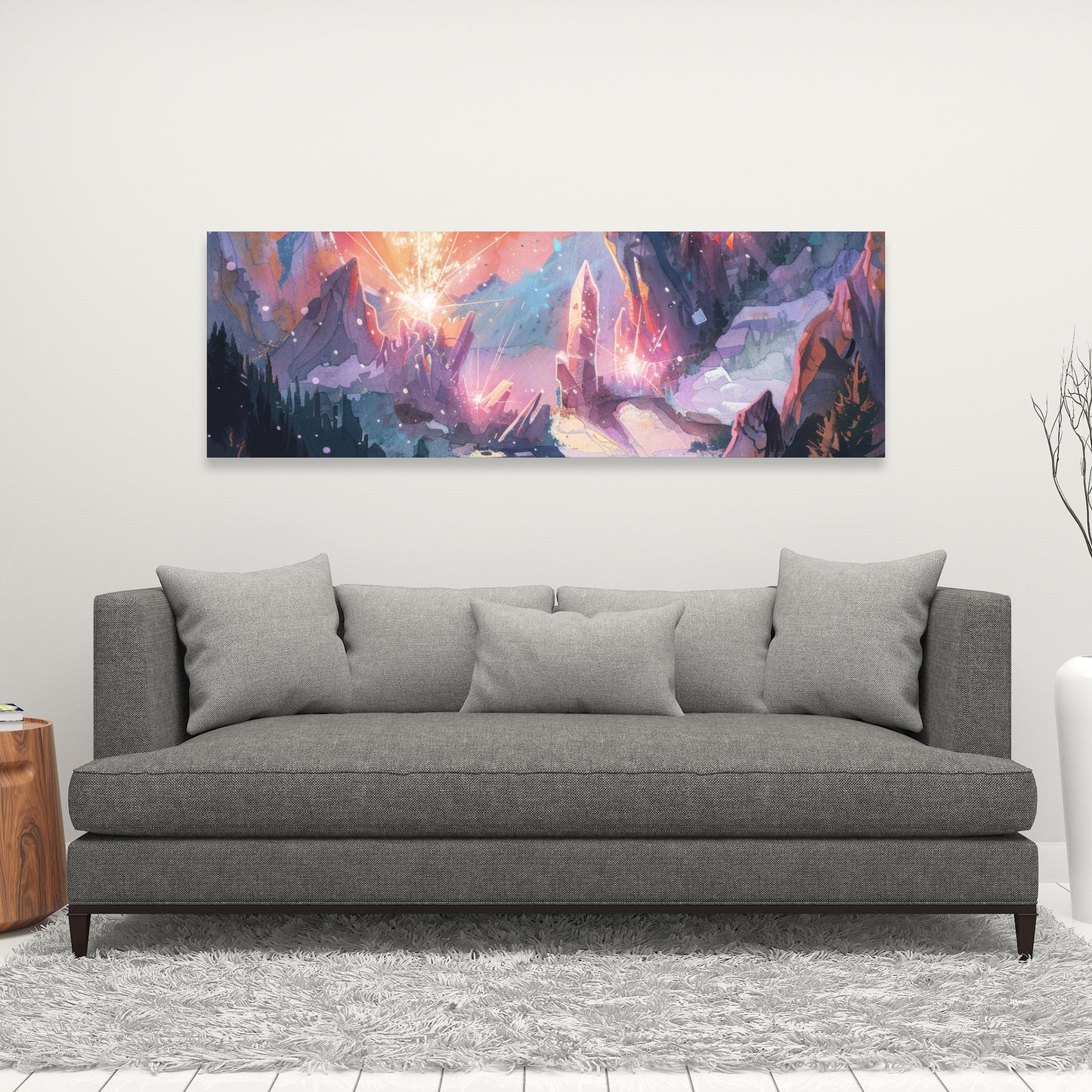 Beaming Signal - Blue Canvas Art for Stunning Home Decor