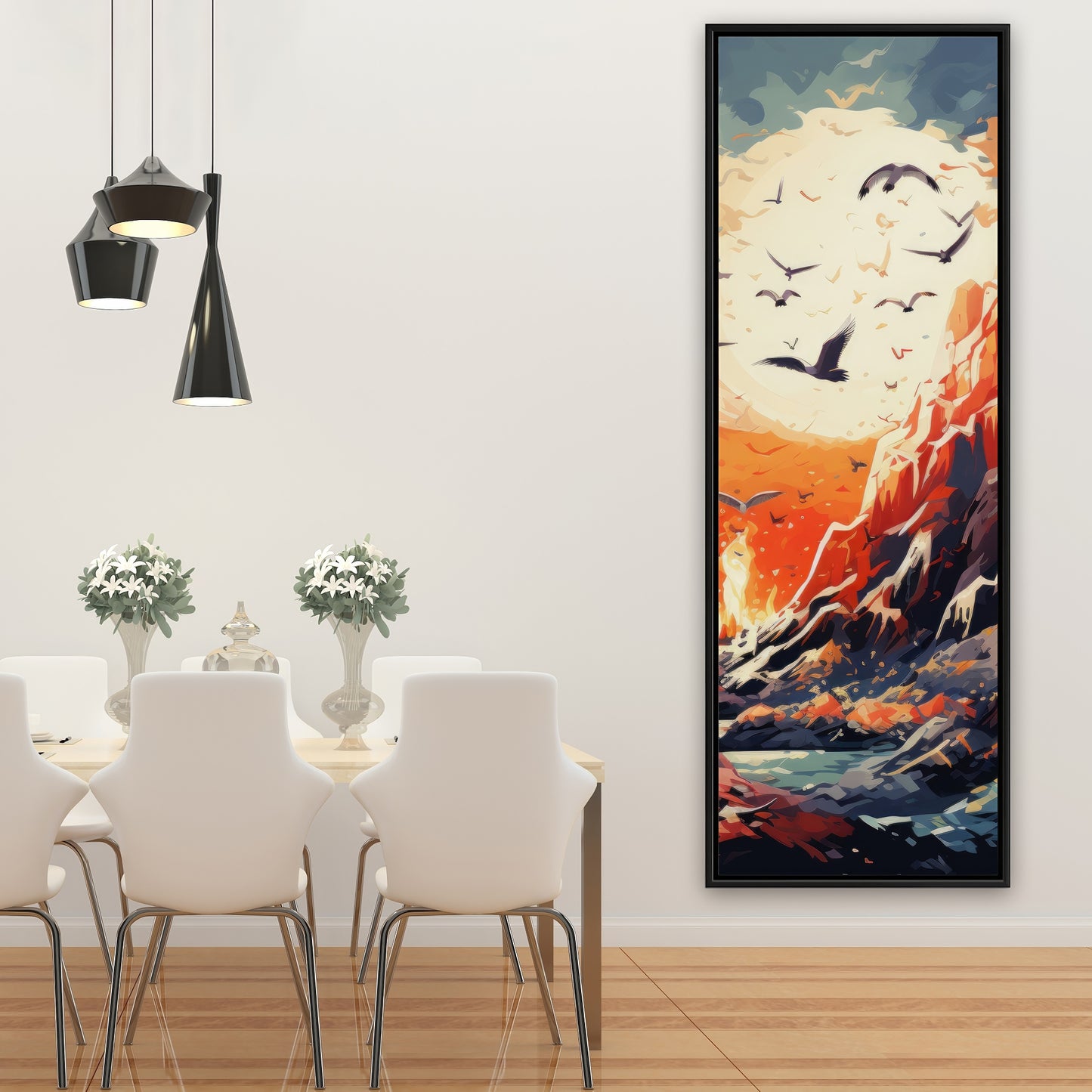 Towards danger - 36"x36" Framed canvas
