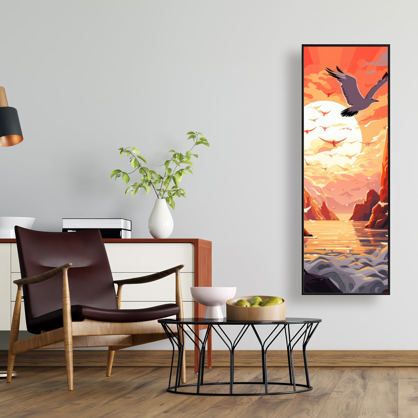 Isles of Omen - White Framed Canvas Home Decor Art Print