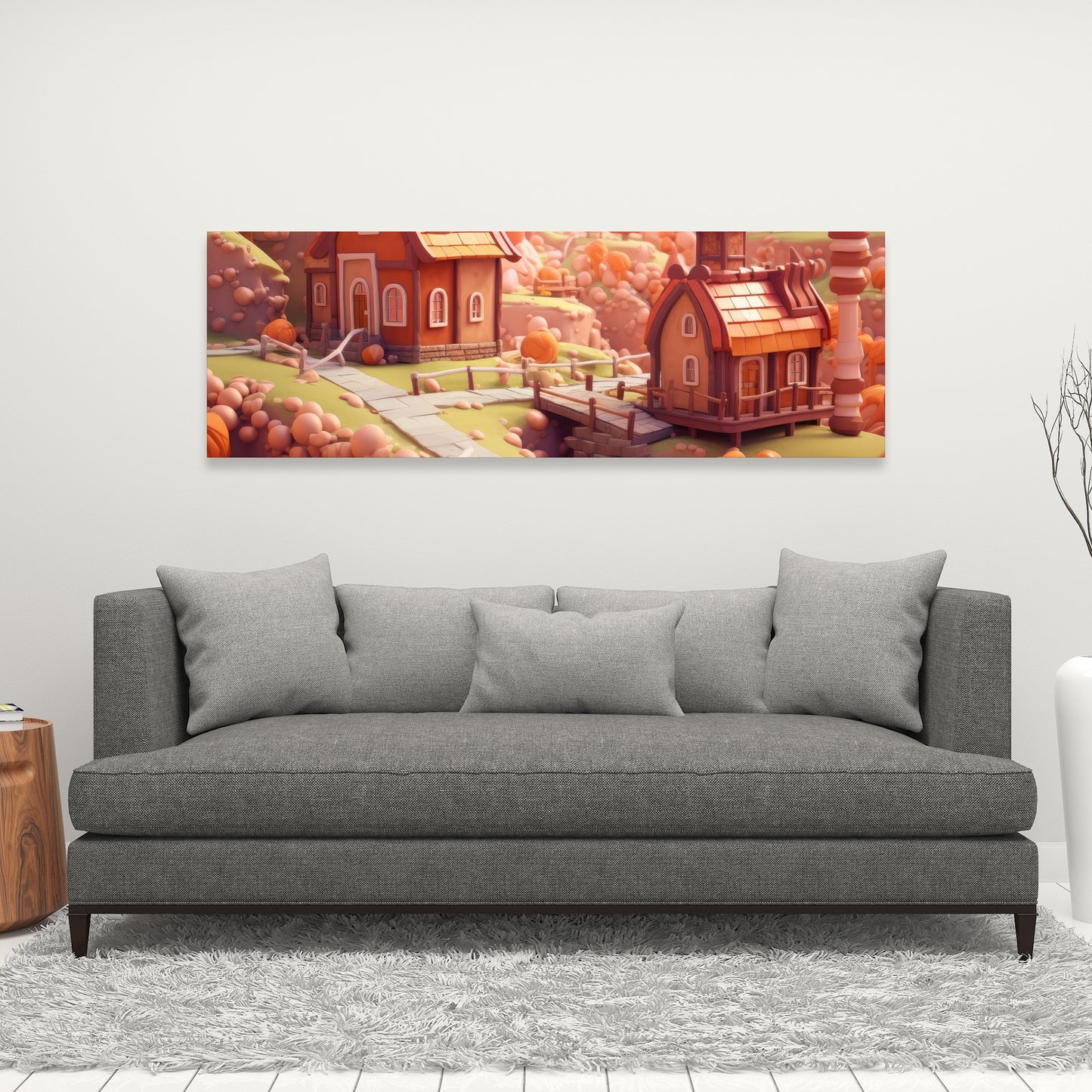 Toy town - 32"x32" Canvas