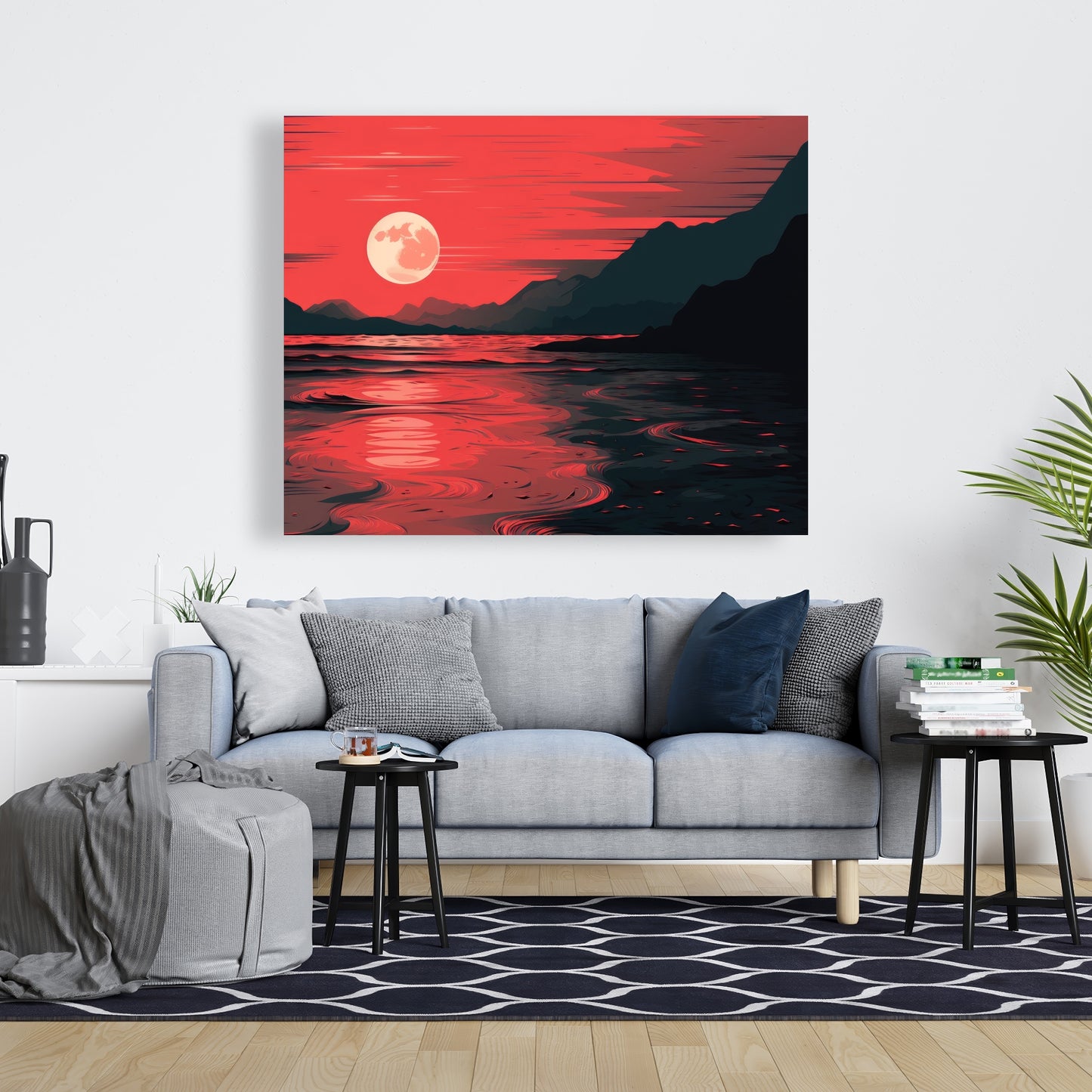 Bloody tides - 32"x32" Canvas