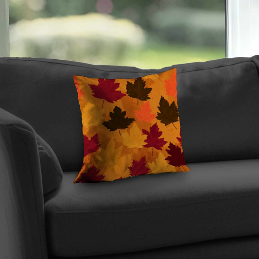 Autumn Glow Leaves Throw Pillow - Cozy Home Decor Accent
