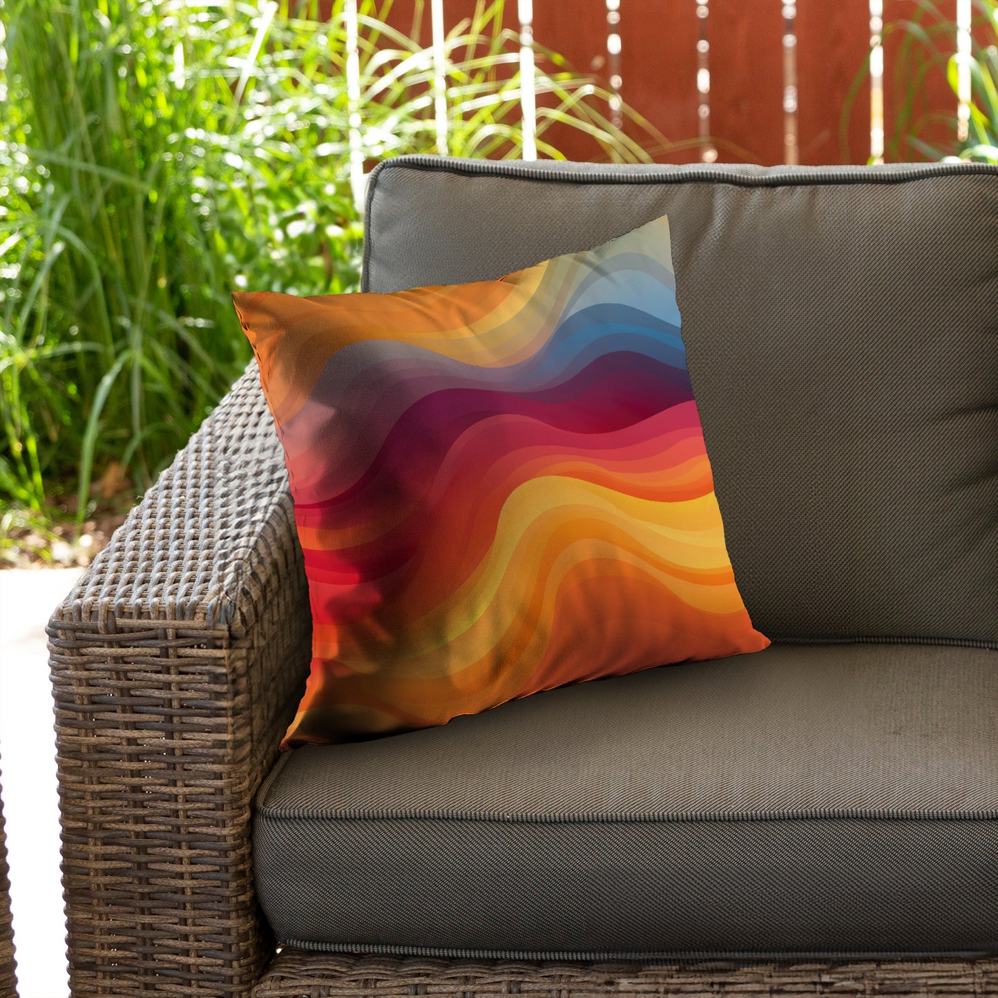 Cloudy Sky Blue Poly Twill Throw Pillow Insert for Home Decor
