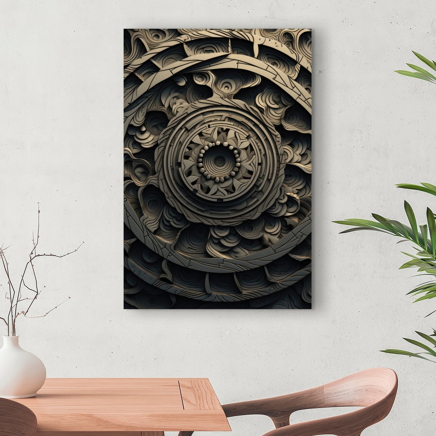 Cycles White Canvas | Elegant Home Decor for Any Room