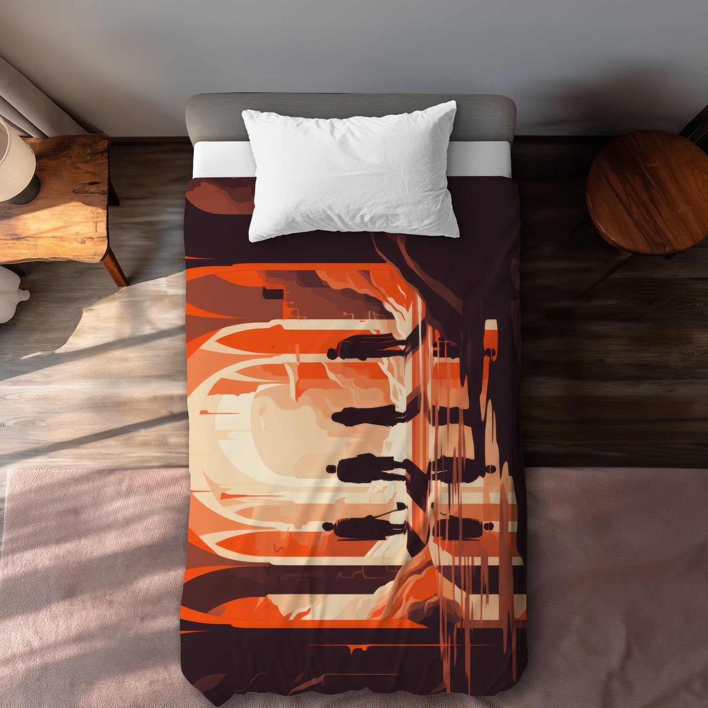 Faith Restored Beige Duvet Cover | Elegant Home Decor