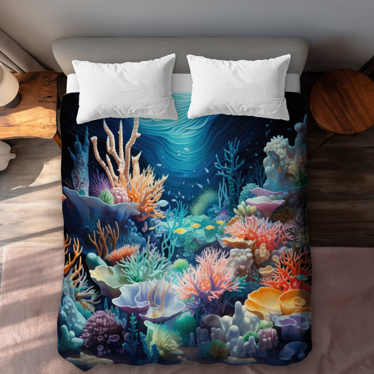 The Reef Turquoise Duvet Cover | Home Decor Essentials