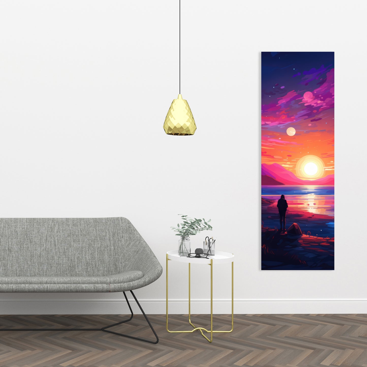Solitude - Yellow Canvas Art for Home Decor | Modern Design