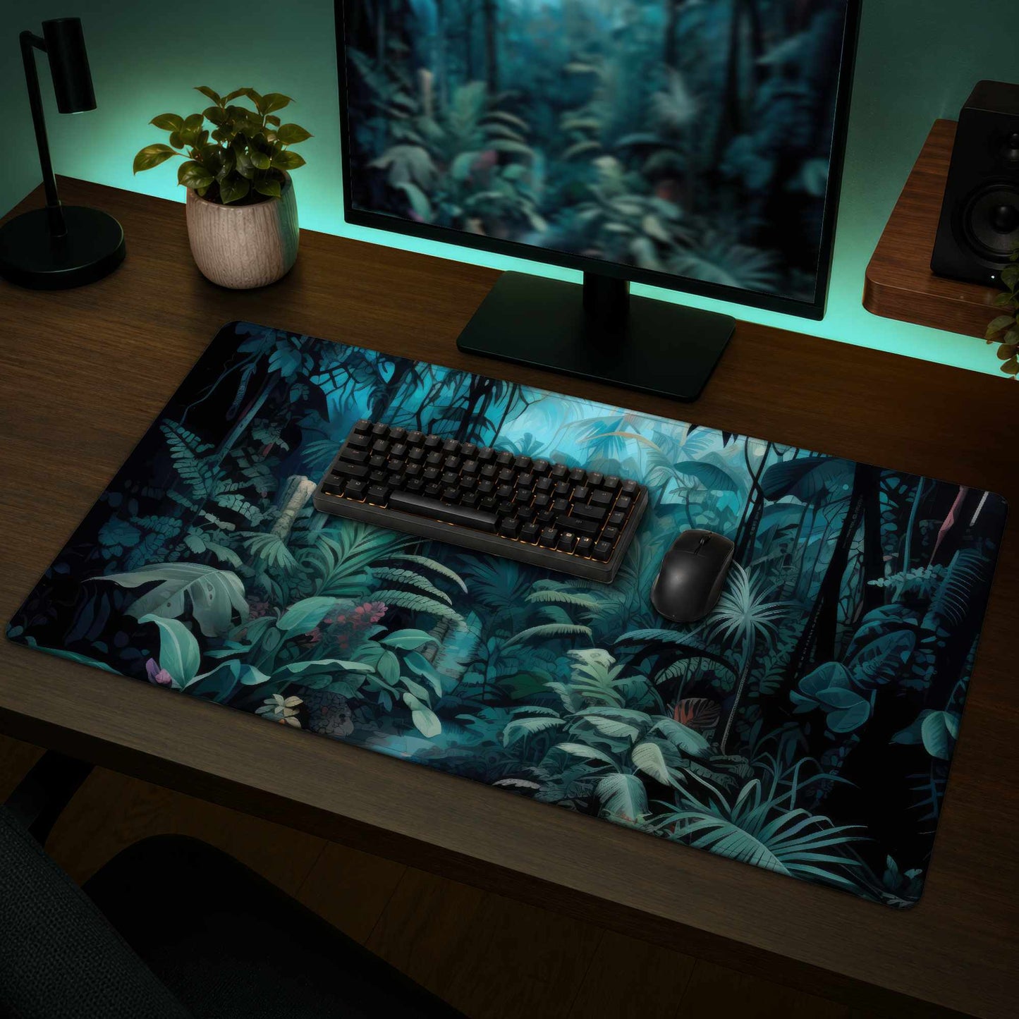 Tapis de jeu "Au cœur de la jungle" - Décoration d'intérieur pour gamers
