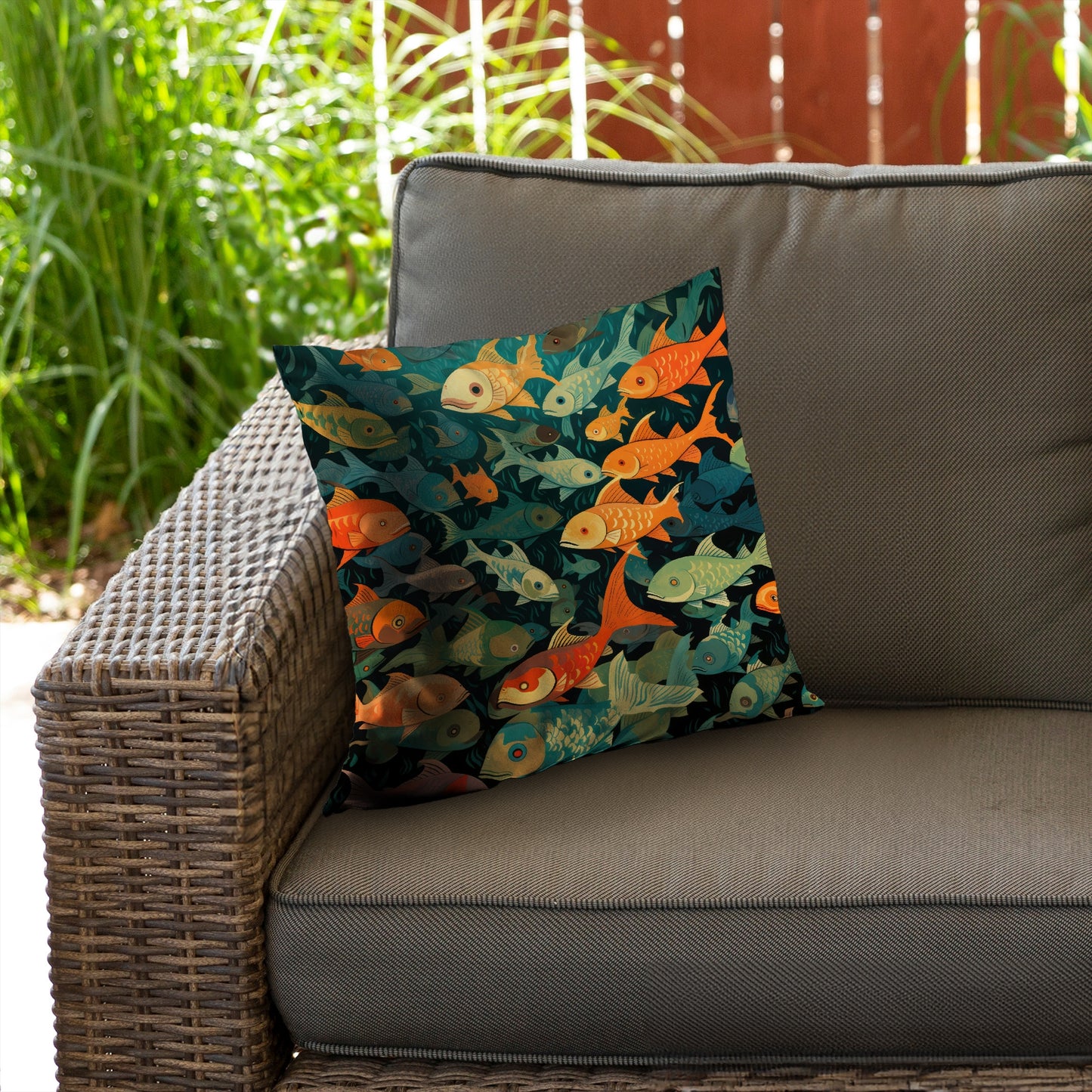 Simple fishes - Throw Pillow