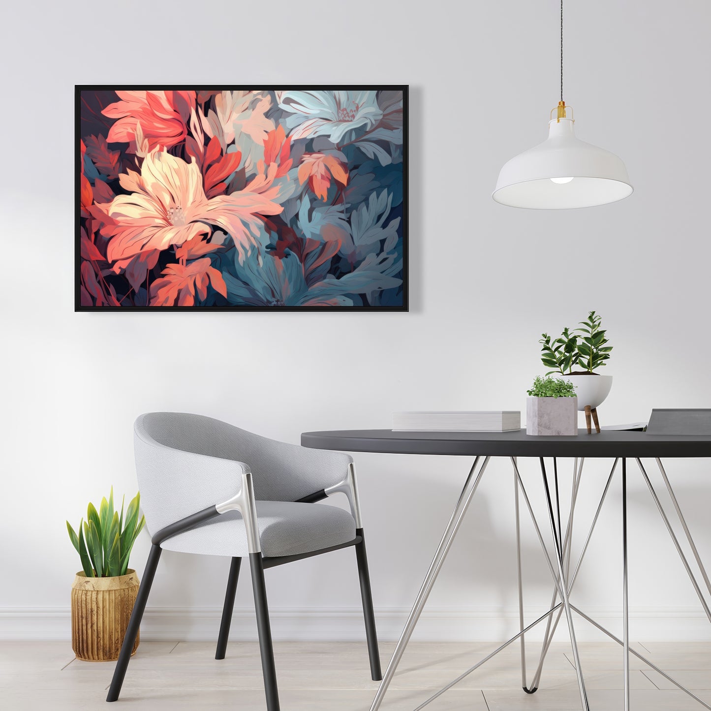 Silent charm - 36"x36" Framed canvas