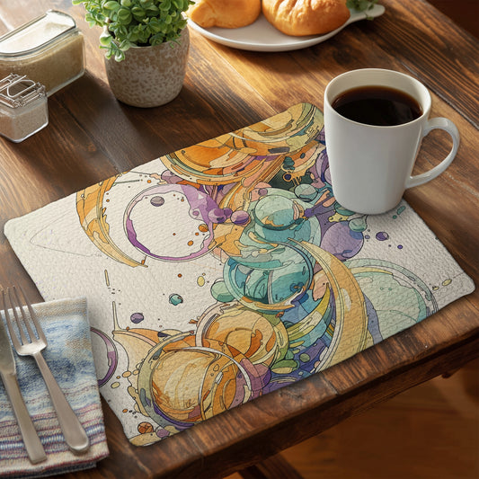 Plan - Set de table en polyester tressé 14"x18"