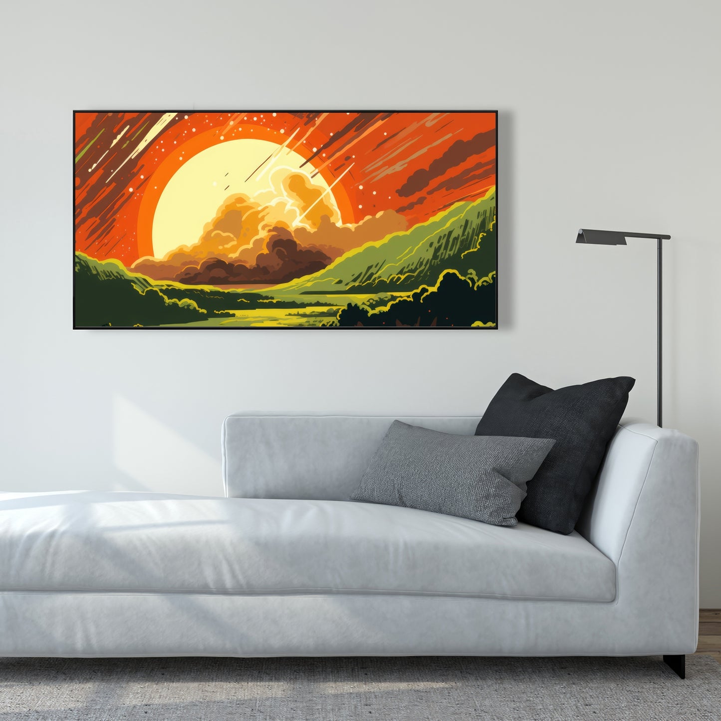 Last Days - Orange Framed Canvas for Home Decor | Art