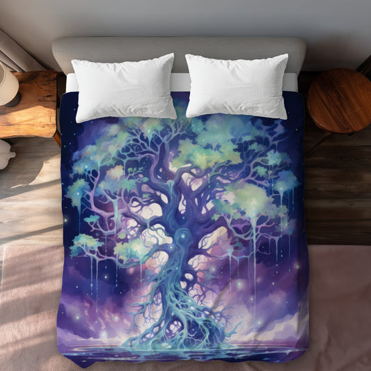 Surreal sap Turquoise Duvet Cover - Home Decor Delight