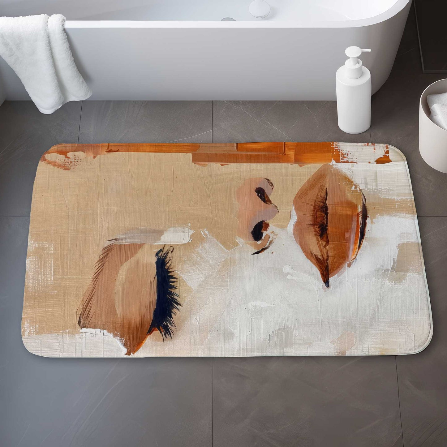 Half Bath Mat - Soft, Stylish Home Decor Rug for Bathrooms