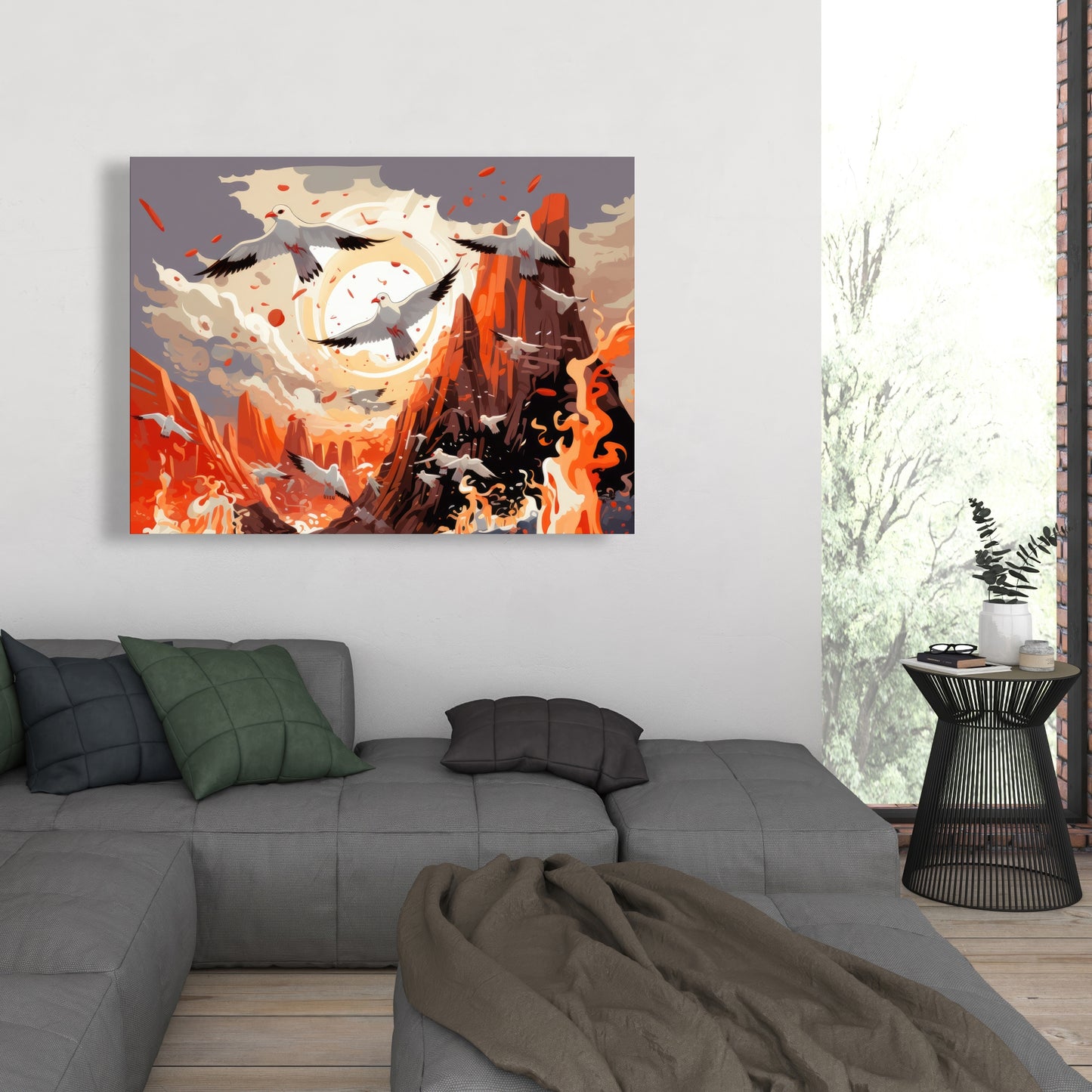 The escape - 32"x32" Canvas