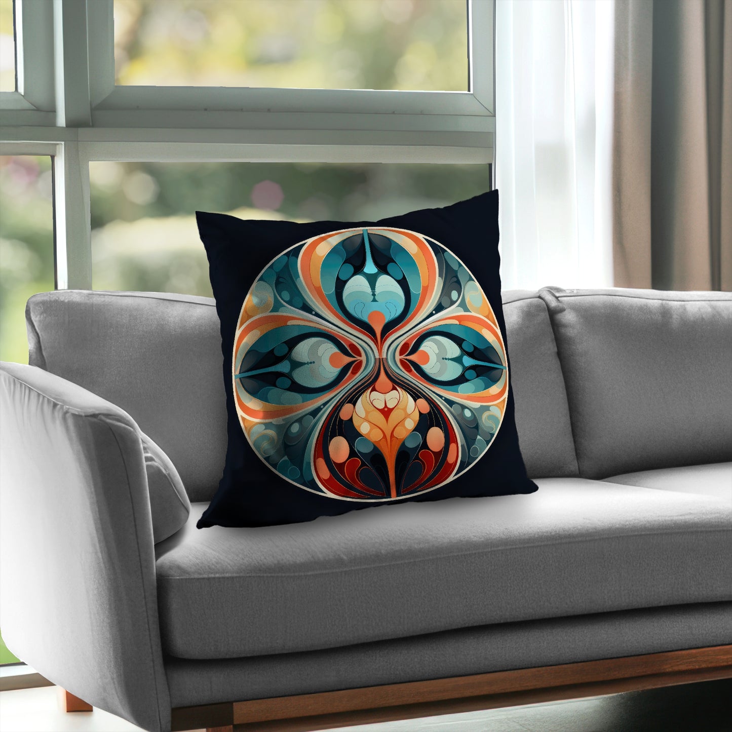 Hues and Curves Orange Poly Twill Throw Pillow Insert | Home Decor
