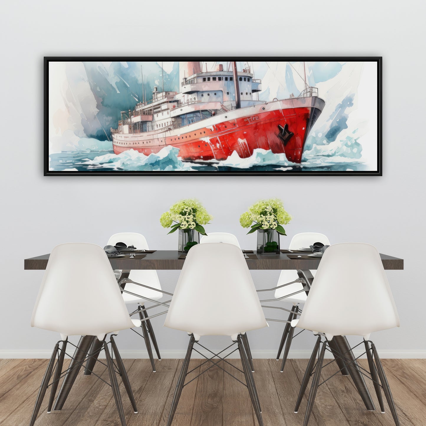 Icebreaker - 36"x36" Framed canvas