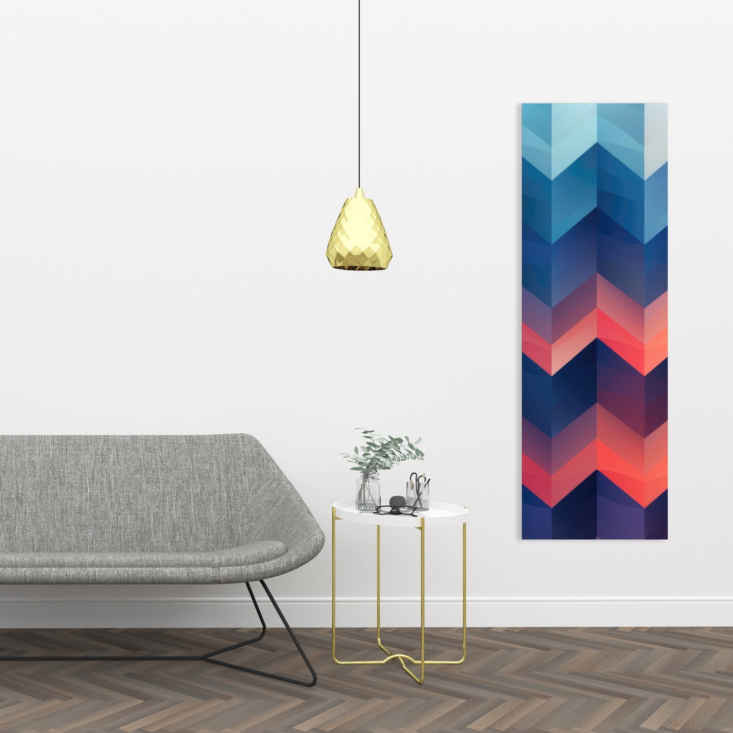Heat Waves - Red Canvas Art for Home Decor | Vibrant Design