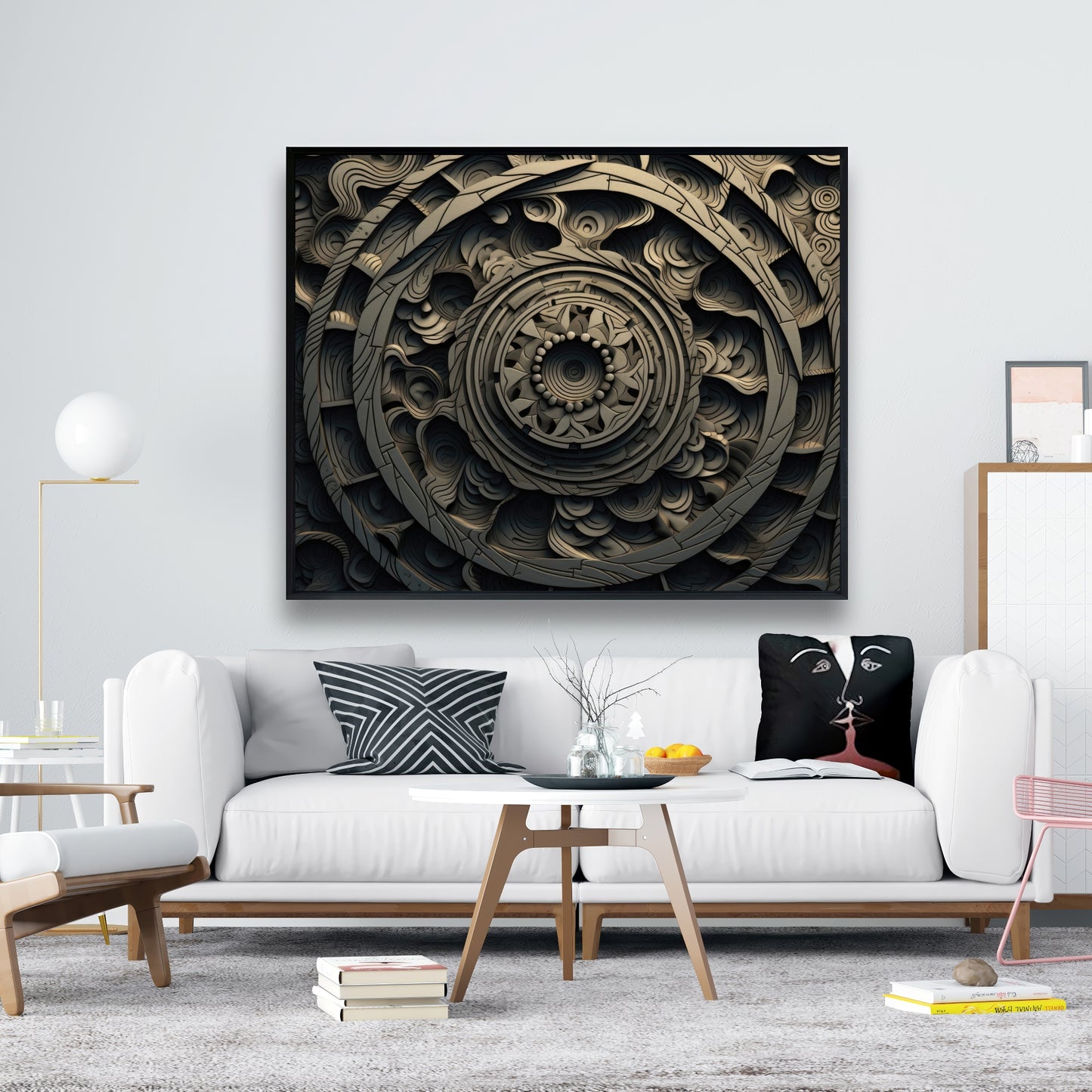 Cycles - 36"x36" Framed canvas