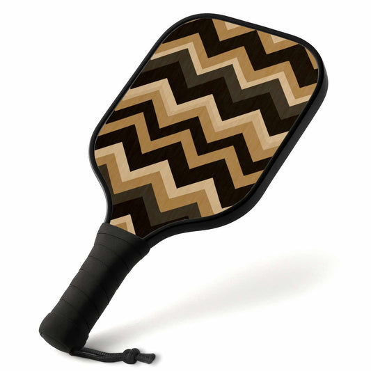 Earth Tone Waves Casual Pickleball Paddle Set Sport