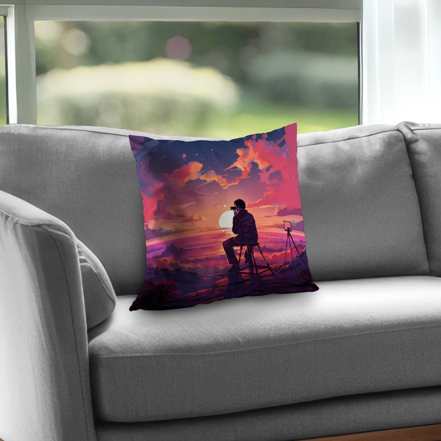 The observer - Throw Pillow