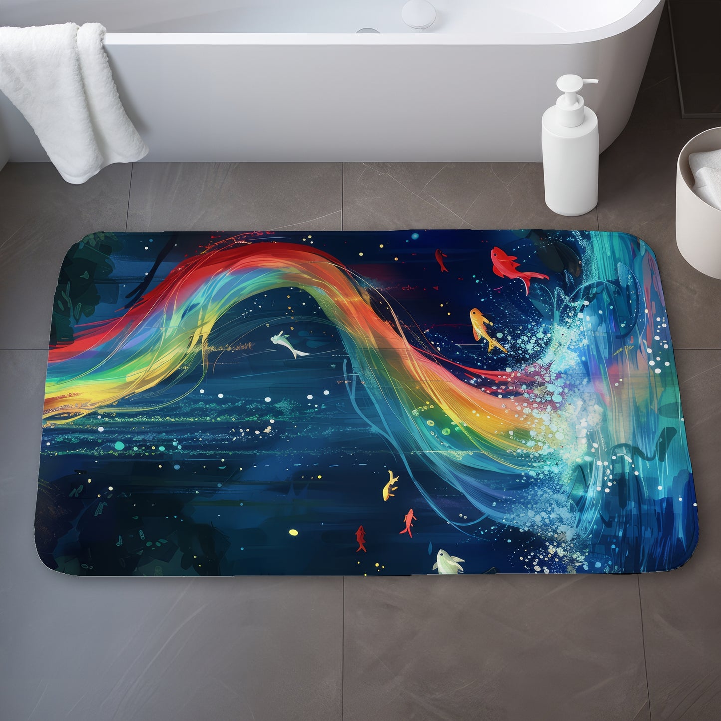 Swirl - 17"x24" Bath mat