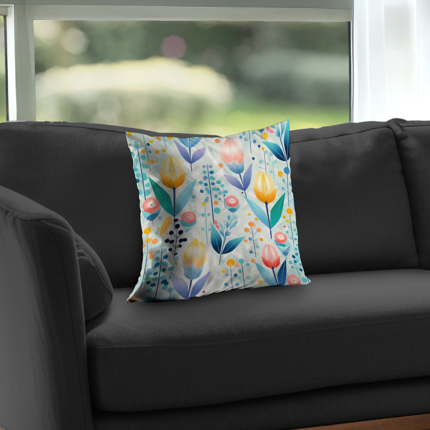 Calming Scents Orange Poly Twill Throw Pillow - Home Decor Insert