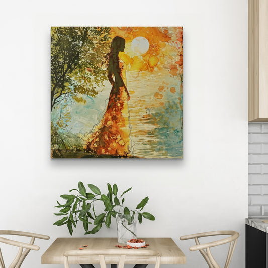 Soleil paisible - Toile 32"x32"