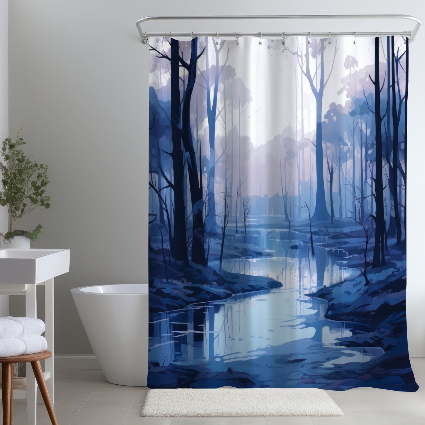 Cold and muddy - Shower Curtain