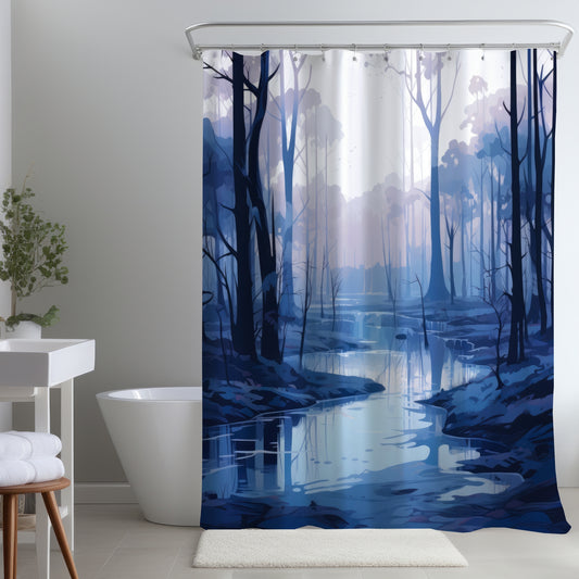 Cold and muddy - Shower Curtain