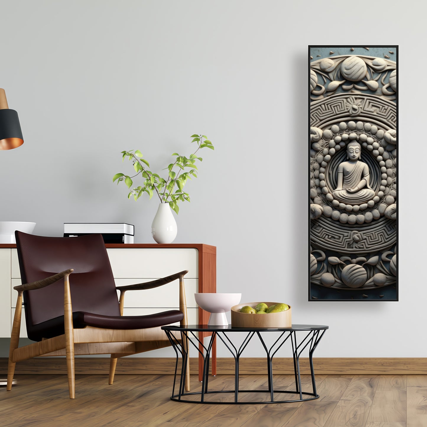 Spiritual peace - 36"x36" Framed canvas