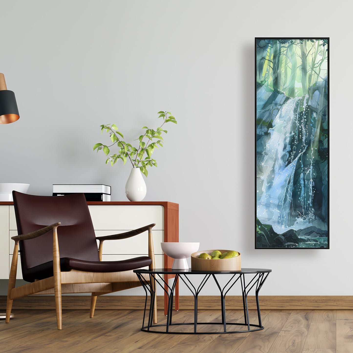 Sleeping fall - 36"x36" Framed canvas