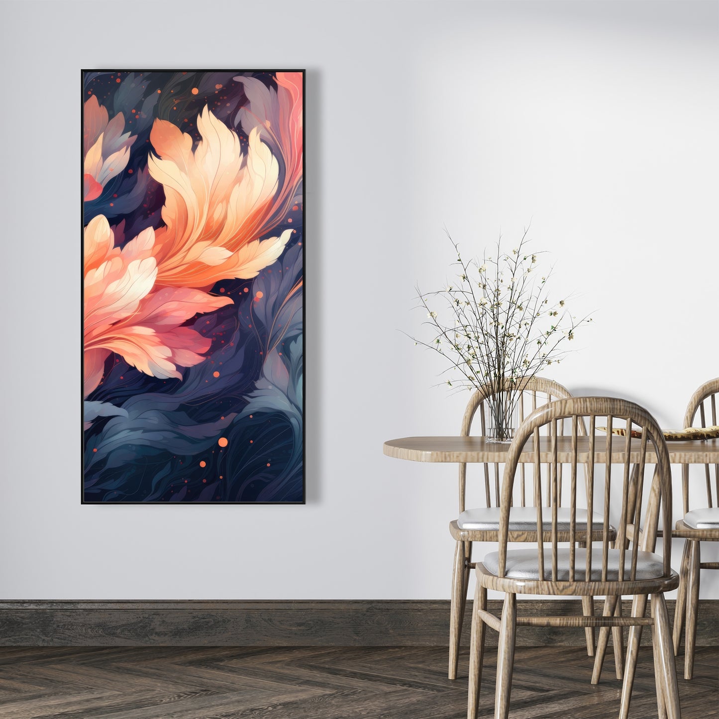 Ethereal - Orange Framed Canvas for Stylish Home Decor