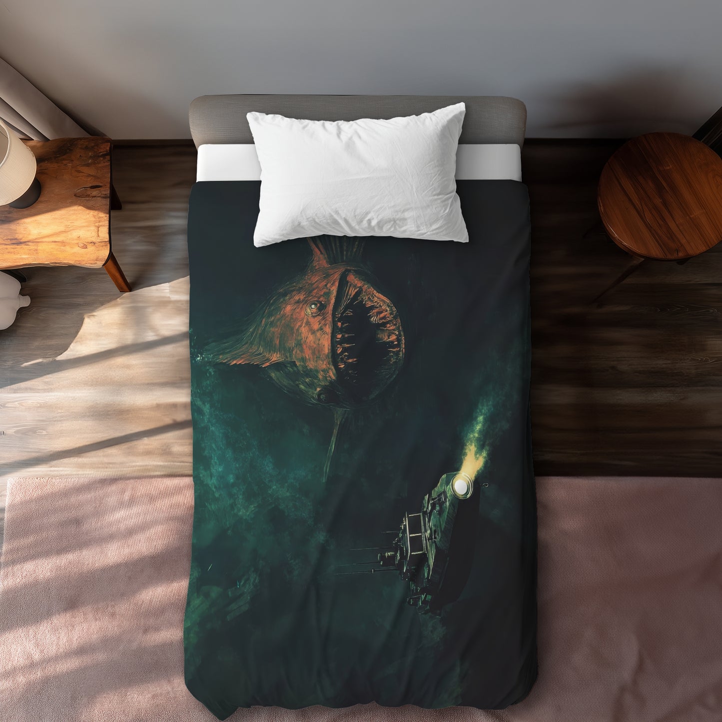Depths Beige Duvet Cover - Elegant Home Decor Accent