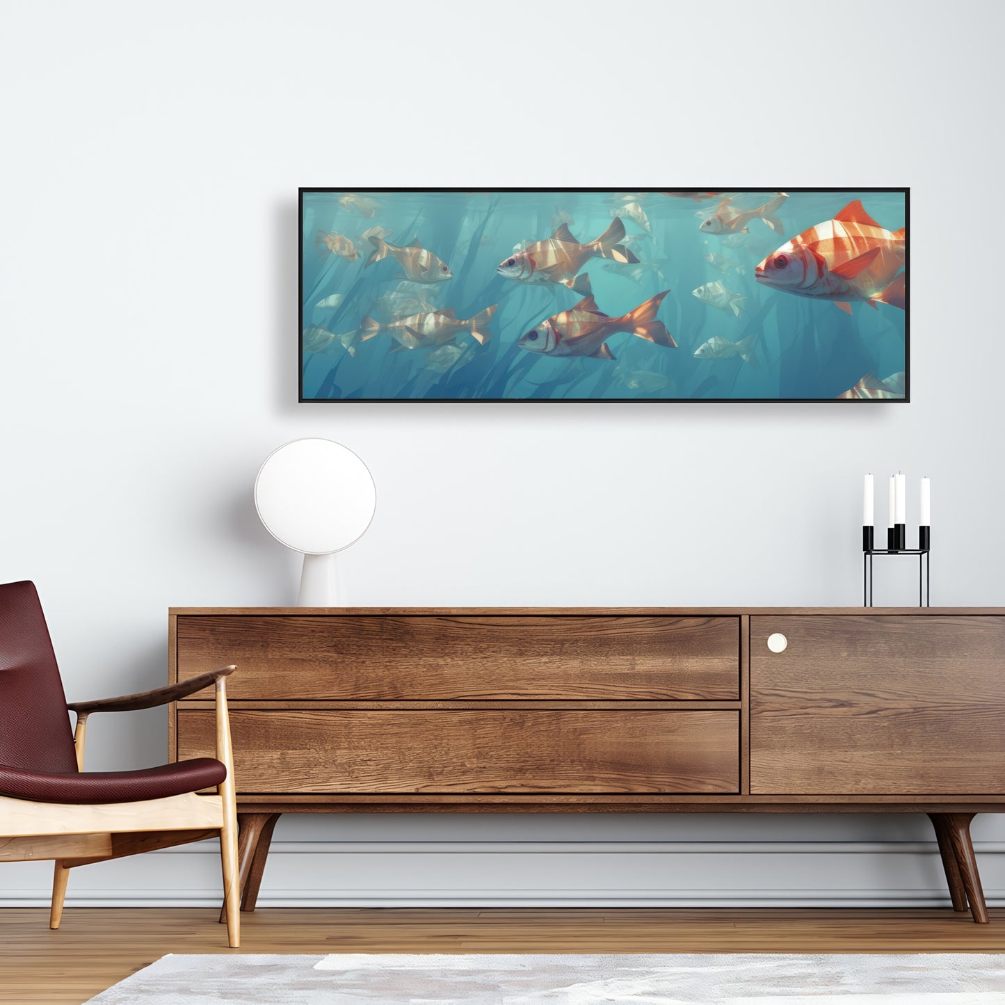 Surface tension - 36"x36" Framed canvas