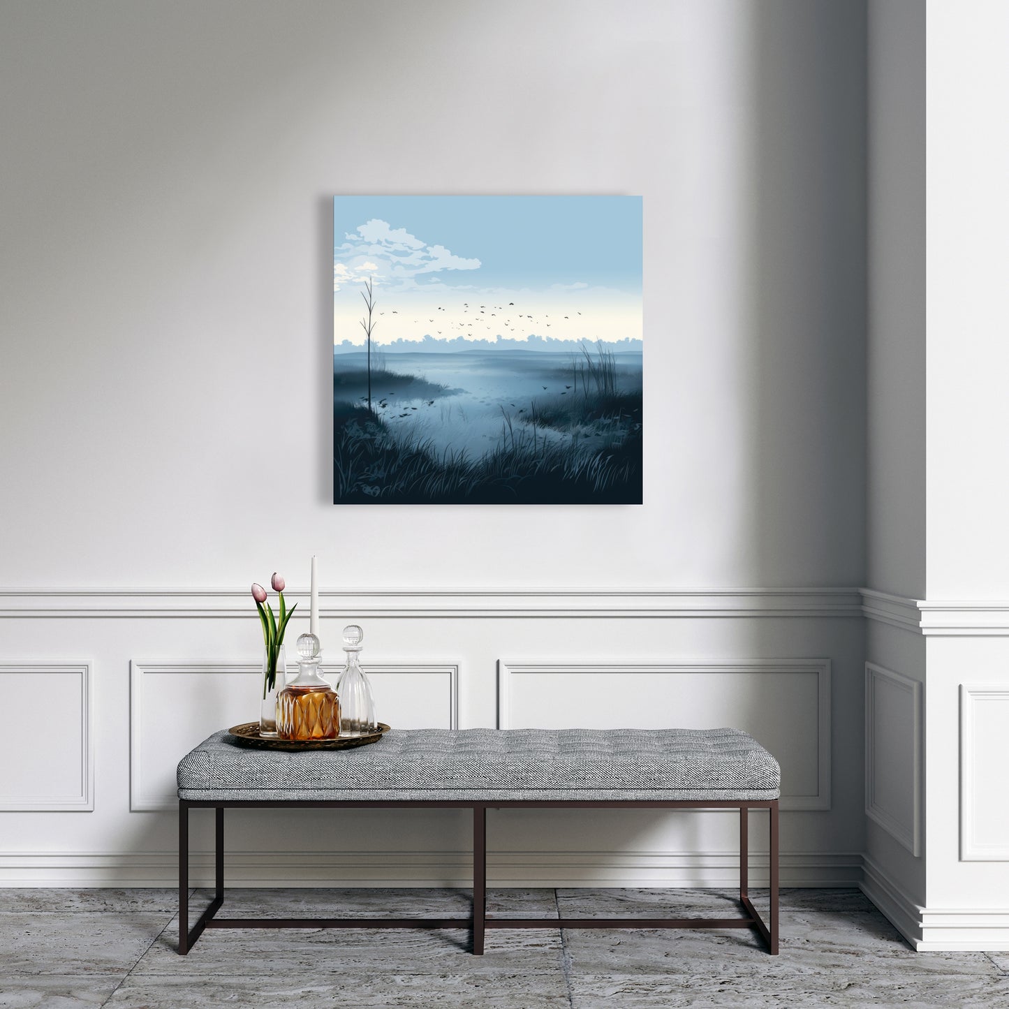 Evening marsh - 32"x32" Canvas