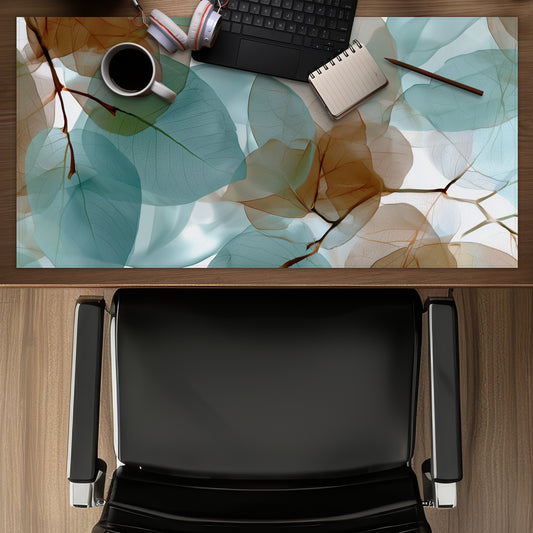 Translucent leaves - Desk Mat